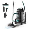Cecotec Aspiratore per solidi e liquidi 30 L Conga Rockstar Wet & Dry Steel Pro. 1600 W, 23 kPa, Sistema di drenaggio, Aspirapolvere e soffiante, Struttura in metallo, Ruote, Raggio d'azione 5 m