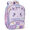 Franco Cosimo Panini MOFU MOFU - Zainetto Bambina Ufficiale Mofu Mofu, Ideale per Asilo e Tempo Libero, con Spallacci Imbottiti, Retro e Fondo Termoformati, con Pratiche Chiusure a Zip, 23x30Hx10 cm, Lilla