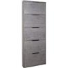 DEODATO Scarpiera 5 ribalte cemento 15x65x173,5 cm