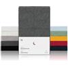 Blumtal Lenzuolo Singolo in Spugna - Lenzuola Letto con Angoli - Lenzuolo Sotto Singolo Felpato - 90x200cm, altezza materasso 25cm - antracite