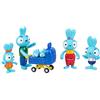 Spin Master Brave Bunnies, Set Gioco Family con i personaggi di Ma, Pa, Bop, Boo e Babies, giocattoli per bambini e bambine dai 3 anni in su