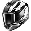 SHARK, Casco Moto Integrale D-SKWAL 3 SIZLER Black/White KWA, M