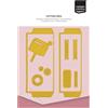 Vaessen Creative Fustelle Postali-13 pz da 8 mm x 8 mm a 5 cm x 12 cm-Accessori per Il Fai da Te, Lavori di Carta e Decorazioni Natalizie-con Macchine da Taglio e Embossing, Bustine Postali, Diversi