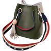 DEERWORD Donna Borse a Mano Borsa a Spalla Elegante Grandi Firmate Marca Tracolla Antifurto PU pelle 5383 1 pz Verde