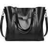 DEERWORD Donna Borse a Spalla Borsa a Tracolla Elegante Grandi Firmate Marca Mano Antifurto PU pelle 5399 1 pz Nero
