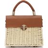 LHHMZ Borsa a tracolla in paglia da donna, Borse da spiaggia estive, Borse per le vacanze in tessuto