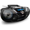 PHILIPS AZB798T/12 CD Sound Machine: Lettore CD e cassette portatile con DAB e FM, Bluetooth, CD, MP3-CD, USB Host, Dynamic Bass, Bass Reflex, telecomando, timer di spegnimento Nero