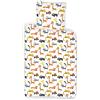 BrandMac ApS Set copripiumino per animali per neonati o letto piccolo, 100 x 135 cm + federa 40 x 60 cm, gatto, cane, mucca, ippopotamo.