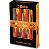 BETA - Set Giraviti Slim Isolati Professionali 6 Pezzi, Cacciaviti da Elettricista con Impugnatura Ergonomica e Stelo Isolato per Lavori su Impianti Elettrici, Serie 1272/1274 MQF/D6