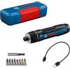 Bosch Professional avvitatore a batteria Bosch GO 3 incl. set di bit da 8 pezzi, portapunte, cavo USB-C, mini valigetta
