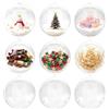 himaly 20 Pezzi Palline Decorative da 8 cm riempibile per Fai da Te in Acrilico Trasparente per Matrimoni, Natale, Capodanno, Regali, Decorazione Domestica, Clear, 8 cm
