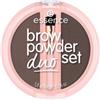 essence brow powder duo set Polvere per sopracciglia 2 g Nr. 03 - Dark