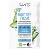 Sante Moisture Fresh maschera viso idratante con acido ialuronico, squalano e Aloe Vera biologica Maschera viso 8 ml