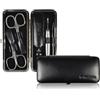 Pfeilring Eleganza astuccio pieghevole nero lucido piccolo Set per manicure 1 pz.
