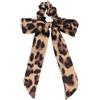 Solida Scrunchie con fiocco in effetto leopardato Elastico per capelli 1 pz.