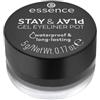 essence STAY & PLAY Gel Eyeliner Pot Eyeliner 5 g Nr. 01 - Black