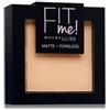 Maybelline Fit Me Cipria compatta 9 g Nr. 120 - Classic Ivory