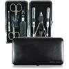 Pfeilring Eleganza astuccio pieghevole nero lucido grande Set per manicure 1 pz.