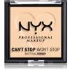 NYX Professional Makeup Can't Stop Won't Stop Mattifying Powder Cipria compatta 6 g Nr. 02 - Light