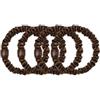 Slip Pure Silk Back To Basics Skinny Scrunchies Dark Brown Elastico per capelli 4 pz.