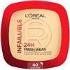 L'Oréal Paris Infaillible 24H Fresh Wear Fondotinta compatto 9 g Nr. 40 - Warm