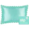 Slip Pure Silk Queen Pillowcase with Scalloped Edge - Turquoise Cuscino 1 pz.