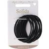 Solida Elastico per capelli nero, 5 cm, 12 pezzi Elastico per capelli 12 pz.