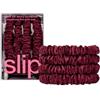 Slip Pure Silk Skinny Scrunchies Maroon Elastico per capelli 4 pz.