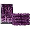 Slip Pure Silk Skinny Scrunchies Dark Purple Elastico per capelli 4 pz.