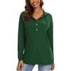 WOWENY Felpa Donna Felpa con Cappuccio Donna Pullover Manica Lunga Oversize Autunno Felpa Casual Leggera da Donna,Verde,M