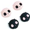 GeekShare Cappucci con impugnatura per pollice in custodia in silicone, cover per joystick compatibile con Switch/OLED/Switch Lite, 4 pezzi - Tesoro Cranio