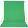 GFCC Sfondo Fotografico Verde 1,8x2,9m - Sfondo Foto Video Greenscreen Resistente alle Rughe, Professionale Fondale Fotografico Poliestere per Studio Fotografia, Foto, Riunioni Online, Video Brevi