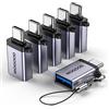 MOGOOD Adattatore USB C Maschio a USB 3.0 Femmina, Adattatore USB a USB C Convertitore OTG Compatibile MacBook Pro, Chromebook, Pixelbook, Microsoft Surface Go, SG S20 S21 S22 Pixel