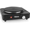 Tristar Piastra portatile - Singola fiamma - Per alloggi per studenti, campeggio, cucine - Diametro 18,5 cm - Termostato regolabile - 1.500 W - KP-6151