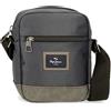Pepe Jeans Harry Borsa a Spalla Grigia 15x19,5x6 cm Poliestere con dettagli in Pelle Sintetica