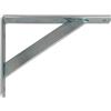 Amig - Staffe per mensole - Angolo per ripiani - Supporto per scaffale - Acciaio - Colore Argento - Misura 400 x 275 mm - Peso massimo consigliato 225 kg