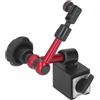 Uadme Base Magnetica Comparatore, Supporto Universale Regolabile per Comparatore, Base Magnetica Flessibile con Fissaggio Rapido, Indicatori e Accessori