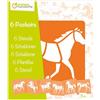Avenue Mandarine 42644MD 6 Stencil assortiti, Motivo: Cavalli