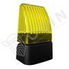 NOLOGO Lampeggiante segnalatore luminoso universale snodato rotante a led 12/24 e 230 V colore giallo