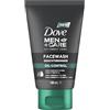 Dove Men + Care Dove Men+Care, detergente per il viso Oil Control - per la cura della pelle - protegge, riduce la lucentezza della pelle e riduce al minimo i pori senza grassi, 1 x 100 ml