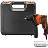 BLACK & DECKER Trapano a percussione a filo 710W con valigetta Black+Decker
