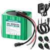 Mspalocell Batteria 24 V 4000MAH Batteria ricaricabile con litio con adattatore caricabatterie e connettore e linea collegamento, per dispositivi 24 V, alimentazione per auto barca,giocattolo