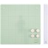 Vaessen Creative Superficie di Lavoro 30,5 x 30,5 cm - Menta-Base Antiscivolo con Righello Magnetico e Magneti - Per Scrapbooking, Timbri, Stencil ed Embossing, 30,5x30,5cm