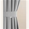 ROOM99 Fermatenda per tende 8 x 120 cm (larghezza x lunghezza), fascia decorativa per tende, tenda da esterni, grigio chiaro, 1 pezzo