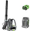 EGO LB 6000 E - Soffiatore a zaino Kit PROMO - Batteria 10 Ah + Caricabatteria Rapido