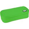 Grafoplás - Astuccio scolastico a 3 scomparti, rettangolare bit& Bobs verde, scomparto principale rigido, tasca griglia, divisore intermedio per 12 matite, materiale scolastico, Verde, 23x10x6cm
