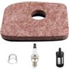 ZAMDOE BG56 Filtro Aria Candela di accensione Bulbo di adescamento per STIHL BG56 BG56C SH56C BG66 BG66C BR200 BG86 BG86C SH56 SH86 SH86C SR200 BG86CE BG86Z BG86CEZ Soffiatori 4241 120 1800