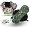Natissy EcoConfort salvaslip riutilizzabili in cotone organico per perdite vaginali (TANGA, 7 pz); 100% traspiranti, comodi, morbidi; salvaslip lavabili ad alta T° per l'igiene quotidiana di donne (senza PUL)