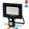 Velamp PADLIGHT5, proiettore LED SMD 20W IP44, nero 6500K. Con IR