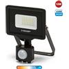Velamp PADLIGHT5, proiettore LED SMD 10W IP44, nero 6500K. Con IR